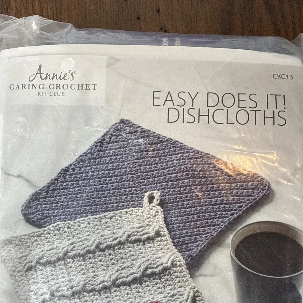 Annies Caring Crochet Kit Club Easy Does It Dishcloths CKC13 Winter Craft